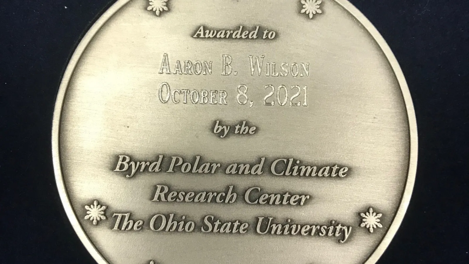 Lois Jones Medal Back