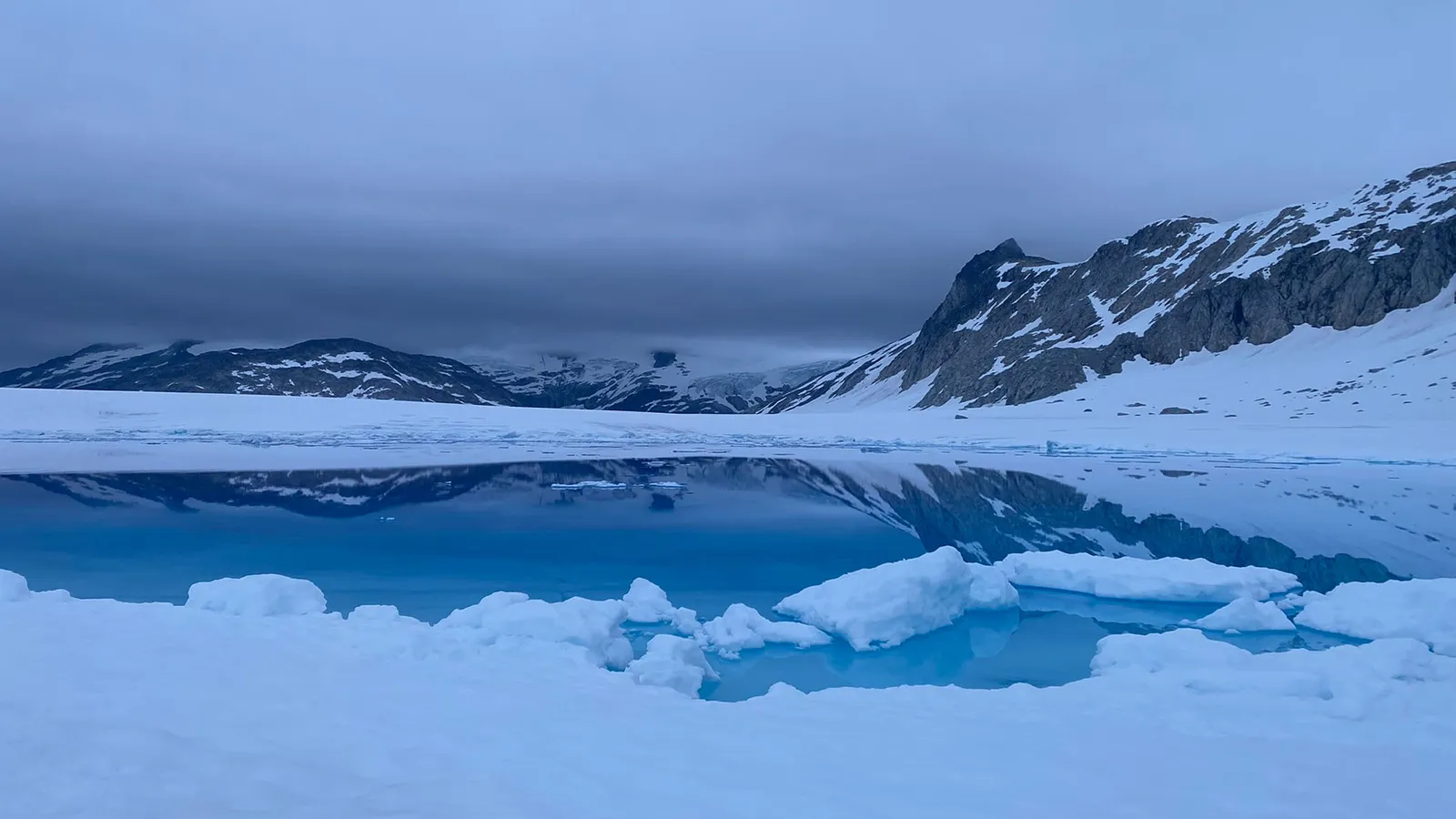 Landscape of a glacier