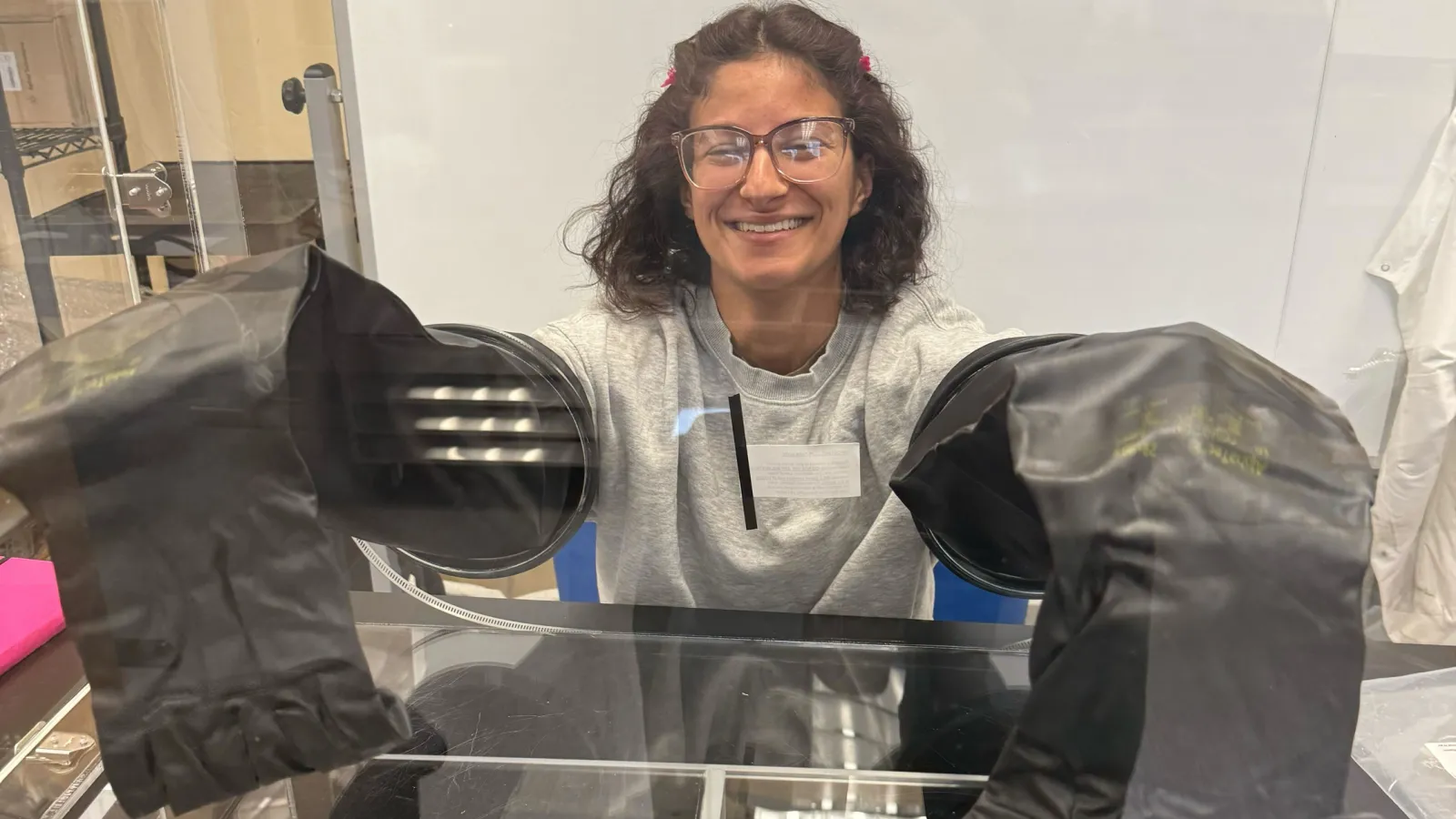 Arriana Casanova in the lab