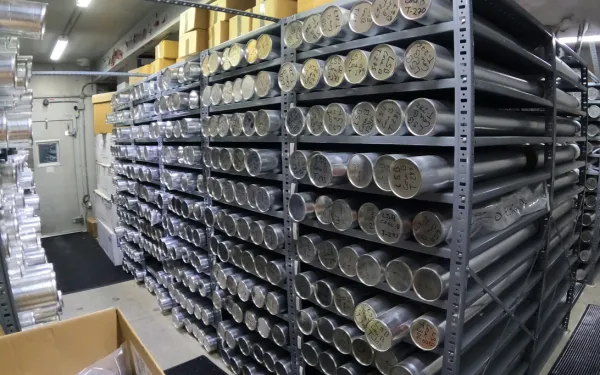 The ice core freezer.