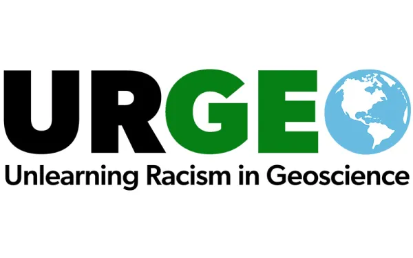 URGE logo, details in caption