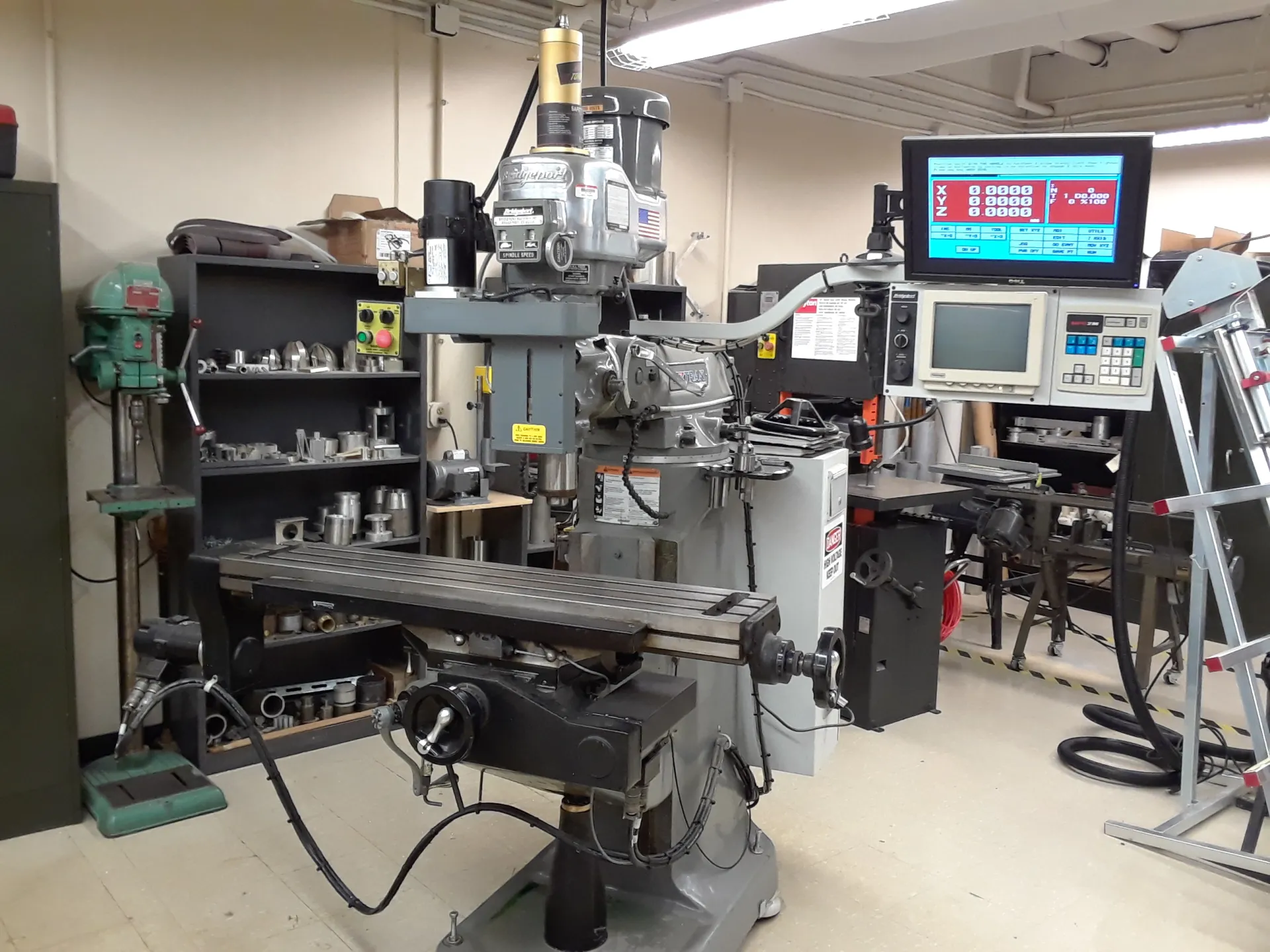  CNC Mill at the Byrd Polar and Climate Research center machine shop 